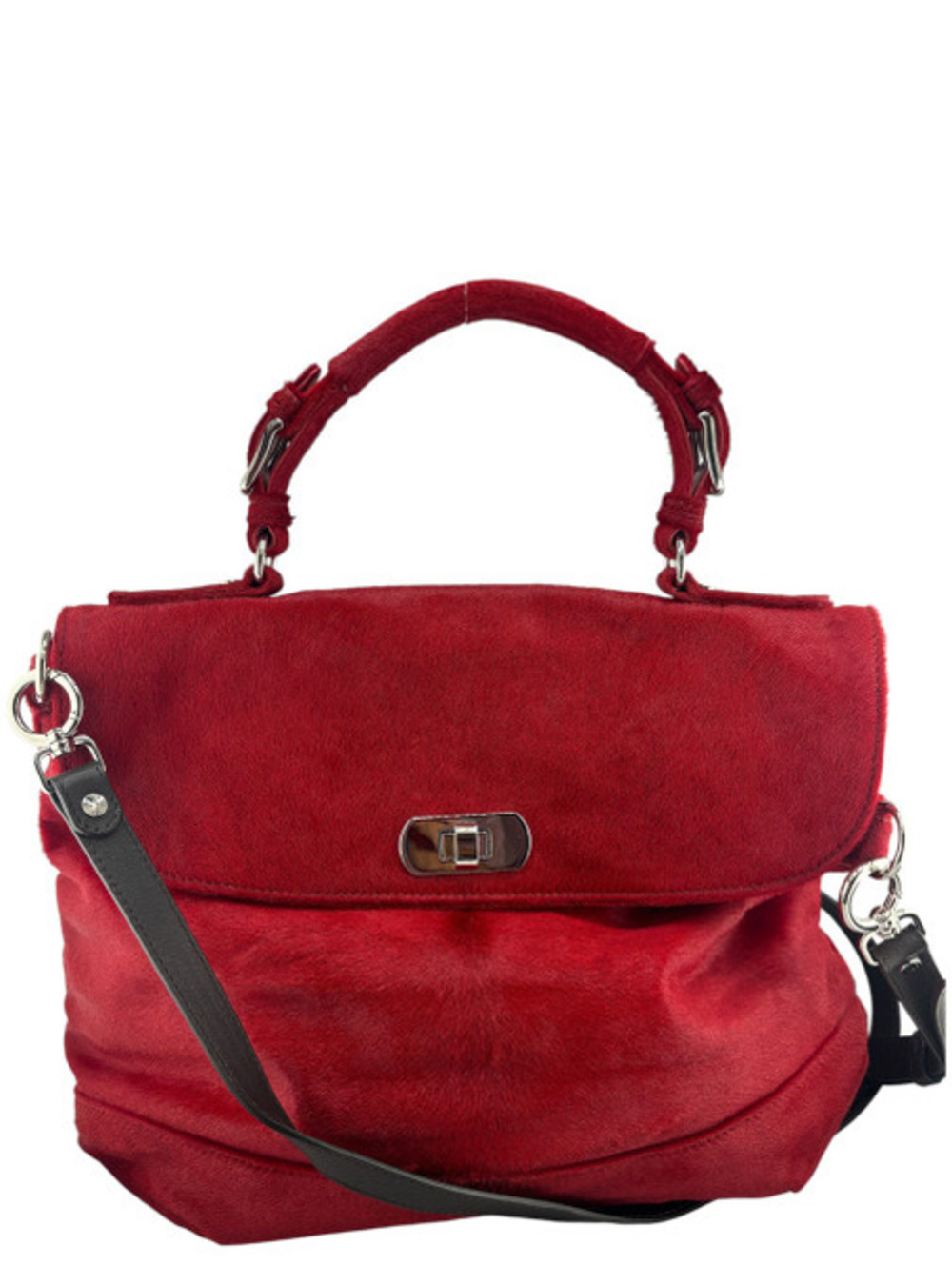 Marni Pony Hair Top-Handle Purse